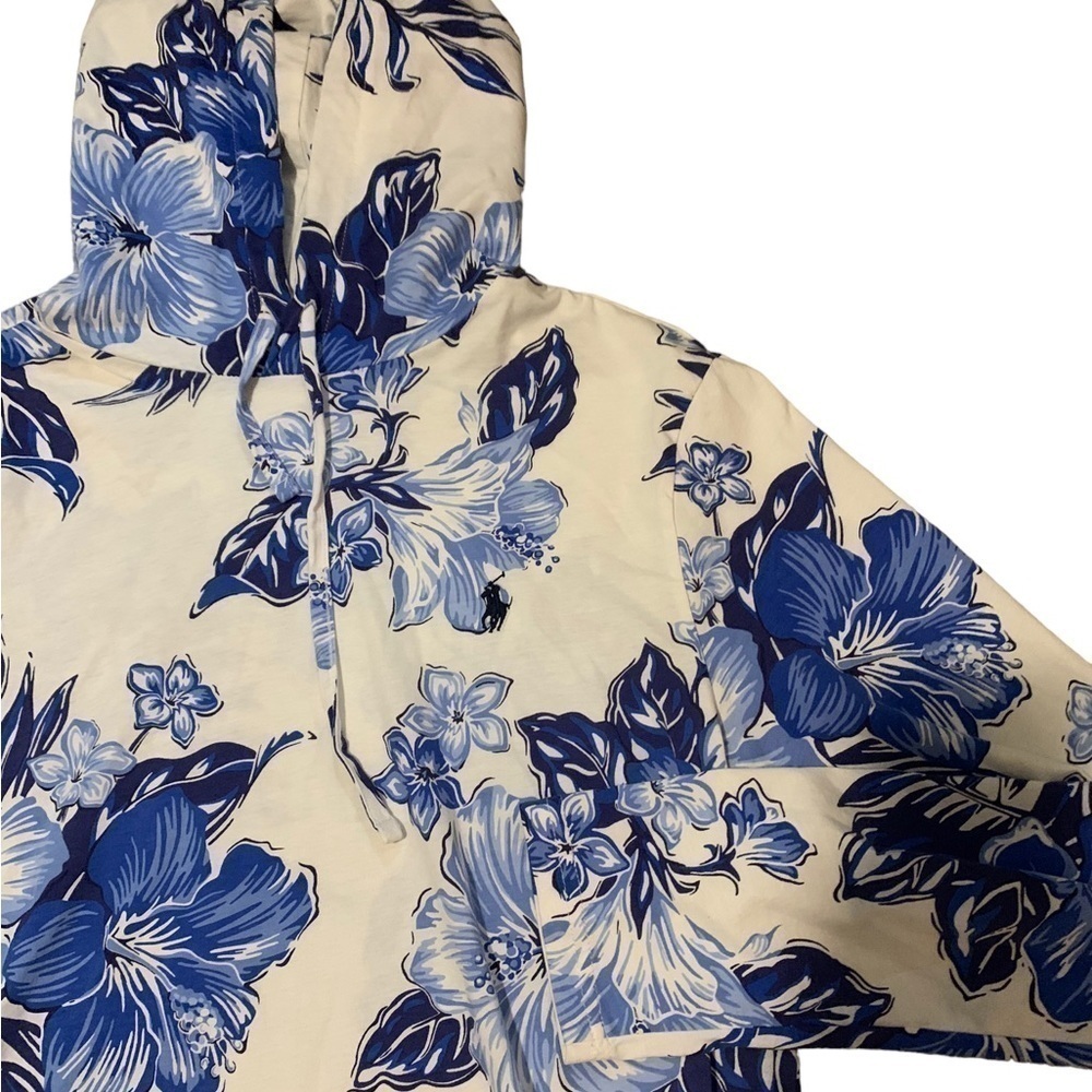 Polo Ralph Lauren Dead Stock Hawaiian Floral Hooded Shirt Size Medium . - Picture 4 of 6